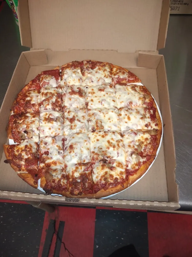 Pepperoni and Sausage Pizza